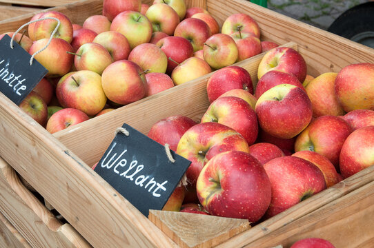 &Auml;pfel in Kiste