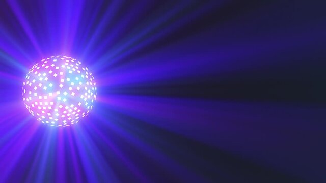 Seamless Blue Disco ball VJ loop
