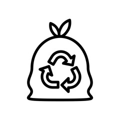 Waste recycling flat icon.