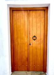 old wooden door