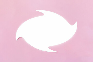 Obraz premium Pink background with white copy space for text