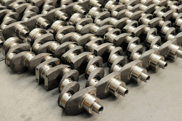  New engine crankshaft. Spare part.