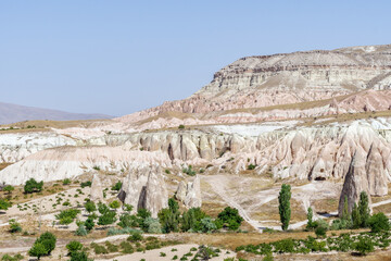 Red and Rose Valley in Cappadocia, Goreme national park, Turkey