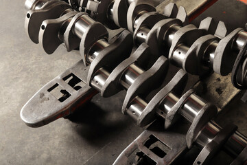  New engine crankshaft. Spare part.