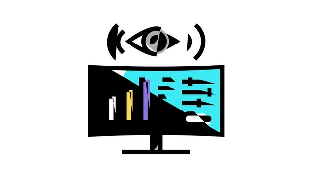 System Work Process Icon Animation Integration And Administrator, Engineering And Security, Network And Technology System