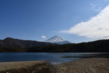 西湖と富士