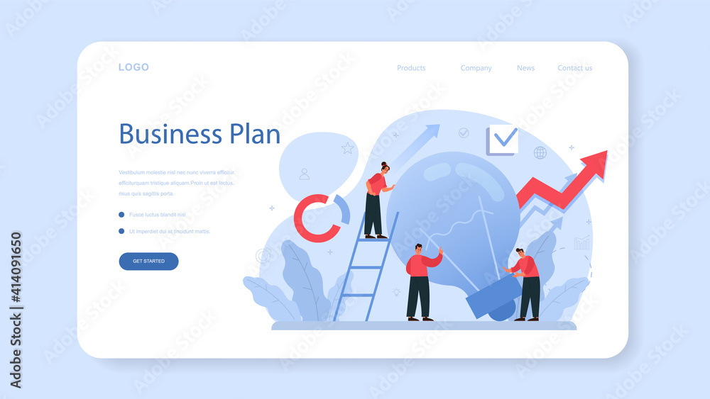 Fototapete solution web banner or landing page. solving the problem and finding