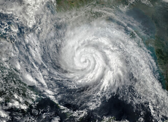 Super Typhoon, tropical storm, cyclone, hurricane, tornado, over ocean. Weather background....