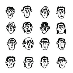 set of cartoon faces