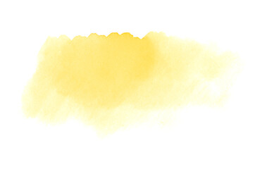 Pinsel Wasserfarbe Hintergrund: Helle gelb orange Farbe