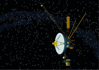 Model of the Voyager spacecraft design