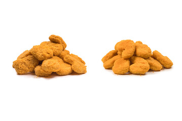 Nuggets isolated on a white background.