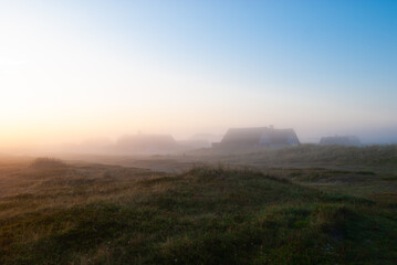 Morgen im sanften Nebel - Morgenstimmung einer Küstenlandschaft in Pastelltönen