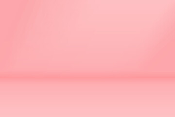 Empty studio vector pink background with copy space. Banner background for product display.