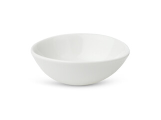 white bowl ceramic  isolated on white background