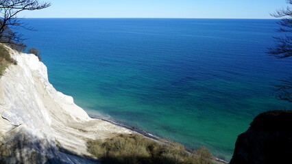 a cliff view, Mons Klint, Denmark, March