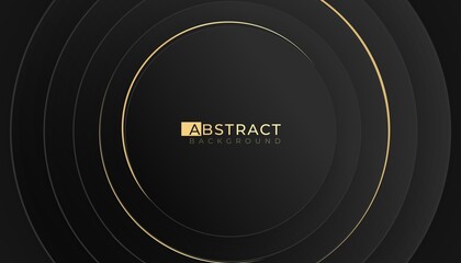 Abstract background Circle 3d with dark smooth colour vector illustration