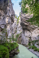 Aare Gorge in Berner Oberland in Switzerland
