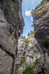 Aare Gorge in Berner Oberland in Switzerland