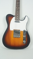 Obraz na płótnie Canvas Electric guitar body detail, close-up view.