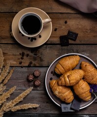 coffee and croissant