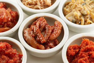 Various salted foods, Korean food
