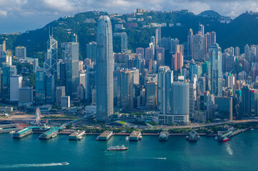 Obraz premium Hong Kong Cityscape Skyline