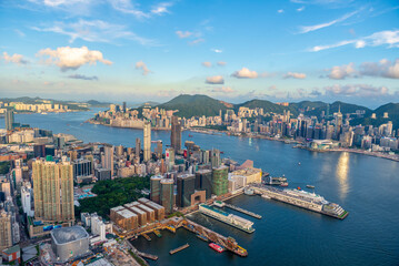 Fototapeta na wymiar Hong Kong Cityscape Skyline