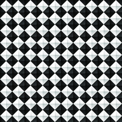 Black and white geometric seamless  background. 3d