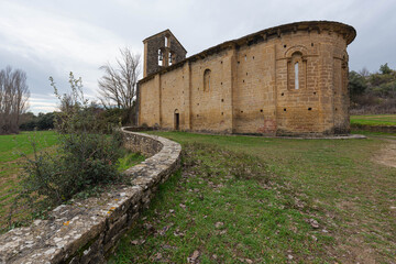 Romanic hermitage of San Pedro de Etxano, Navarra, Spain