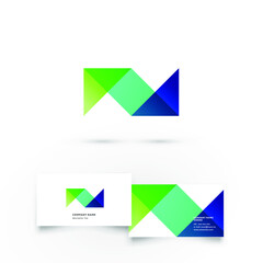 Modern icon design logo element with business card template. Best for identity and logotypes.