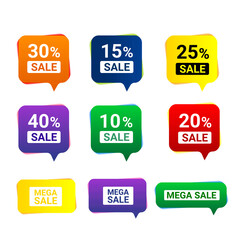 web design elements sale, object, icon, discounts footnote colorful templates
