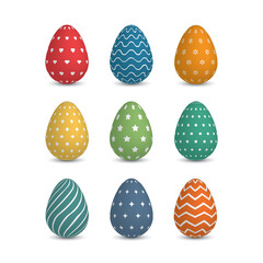 EASTER EGG COLLECTION WITH MANY COLOR AND PATTERN