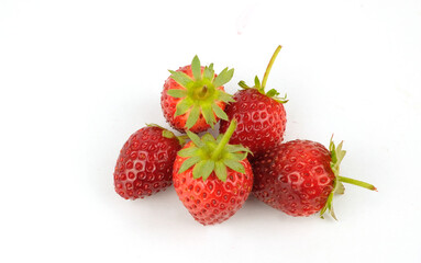 strawberry in high definition on white background
