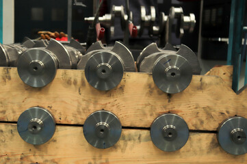  New engine crankshaft. Spare part.
