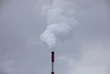 Toxic cloud factory from a chemical factory 