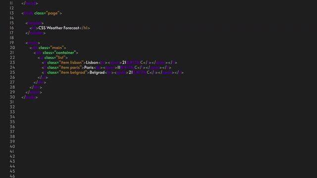 Animation of programmer code. HTML or Java program language. IT concept