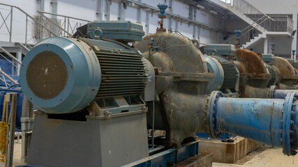 Fototapeta na wymiar Factory motor machine equipment.Industrial business and technologies.