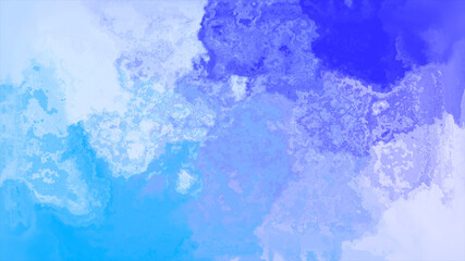 Fototapeta na wymiar 青色と水色の水彩イメージ背景