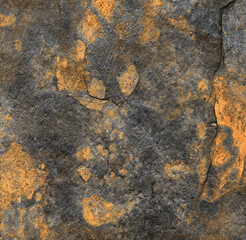 Metal Rust Stone Texture Background With Cement Effect In golden Colored Design, Natural Marble Figure With Sand Texture, Rough Stucco Wall Marble Background. Granite Ceramic Tile.