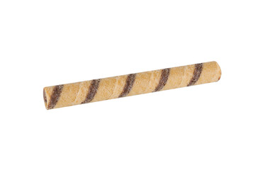 Sweet wafel stick isolated over the white background