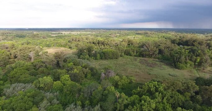 El Bosque, Parque Pereyra, Florencio Varela, Buenos Aires, Argentina. Vista a&eacute;rea en 4K