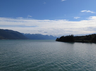 a lake in Skagway, Alaska, USA, September