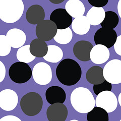 Vector seamless texture background pattern. Hand drawn, purple, grey, black, white colors.