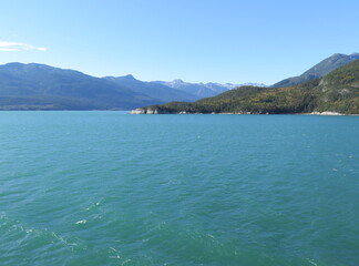 a lake in Skagway, Alaska, USA, September