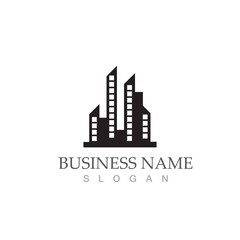 city skyline logo vector illustration template