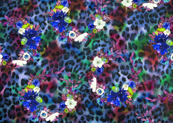 abstract leopard print 