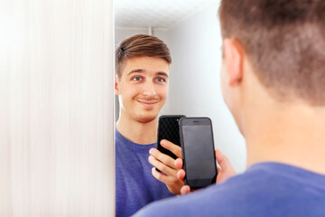 Young Man with a Phone