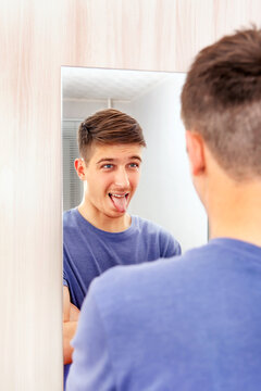 Young Man near the Mirror