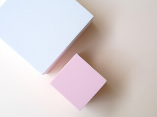 Pastel colored display composition for background For advertising work And promoting products